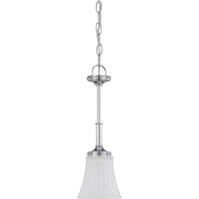 Nuvo Lighting 60/4267  Teller - 1 Light Mini Pendant with Frosted Etched Glass in Polished Chrome Finish